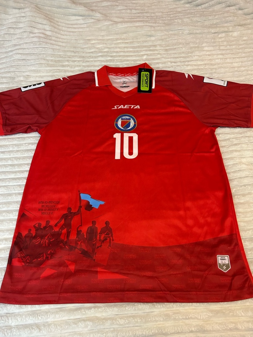 Men’s Red #10 Soccer Jersey